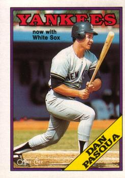 1988 O-Pee-Chee Baseball Cards 207     Dan Pasqua#{Now with White Sox